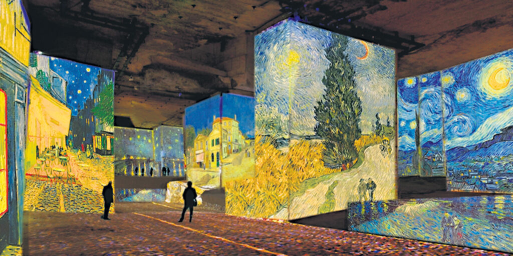 Photo - Carrière des lumières Des carrieres aux couleurs de Van Gogh et du Japon